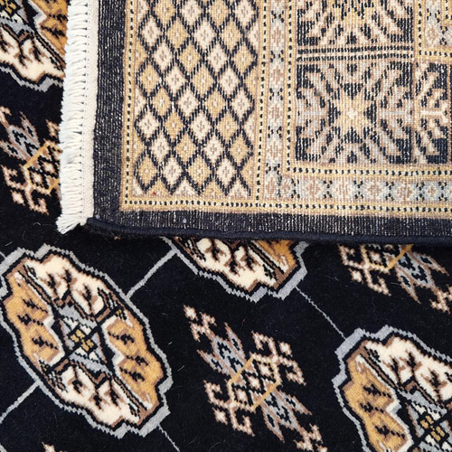 パキスタン絨毯 ハイクオリティ ボハラデザイン 192x140cm 厚み0.8cm