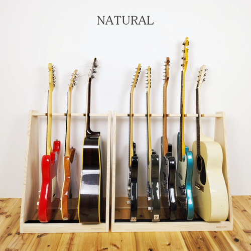 WOODWORKS ギタースタンド 5本掛 エレキギター・ベース用木製