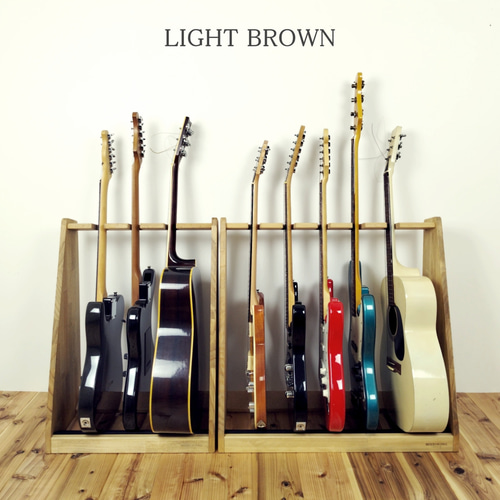 WOODWORKS ギタースタンド 5本掛 エレキギター・ベース用木製