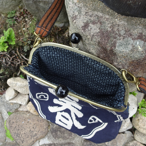 呉春 酒配達袋 古布 がま口 ショルダー バッグ ショルダーバッグ