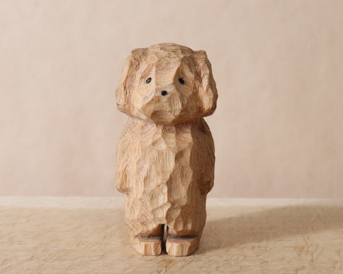シュールな木製犬の置物 手作りアートスタイル 384a787971c22e3e7fb3b0e2d66c8e