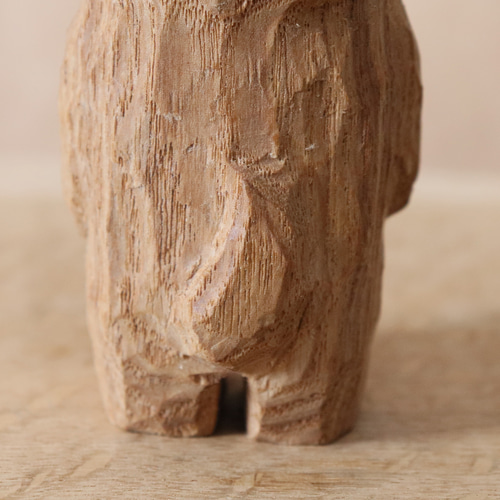 木彫り 犬 フレンチブルドッグ 木製 置物 インテリア雑貨（木材