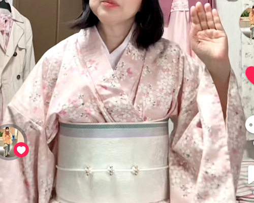 桜柄浴衣 浴衣 Misa do mignon 通販 19463680｜Creema(クリーマ)