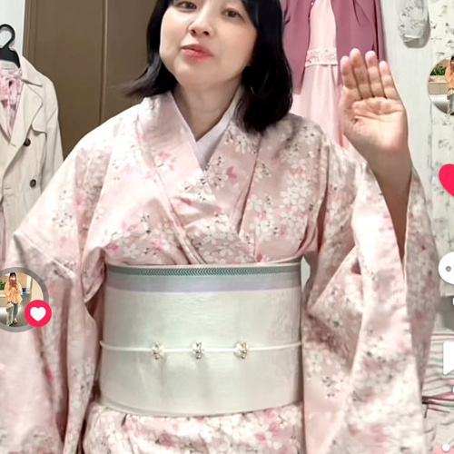 桜柄浴衣 浴衣 Misa do mignon 通販 19463680｜Creema(クリーマ)