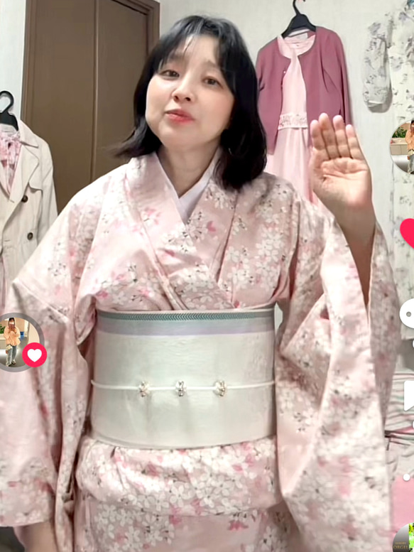 桜柄浴衣 浴衣 Misa do mignon 通販 19463680｜Creema(クリーマ)