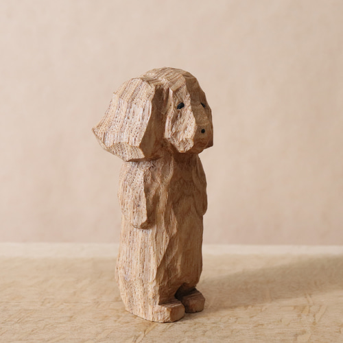 ミニチュアダックスフンド 木工作家 木工細工 木彫り 大きめサイズ