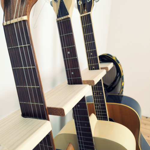WOODWORKS ギタースタンド 3本掛 アコースティック／クラシックギター