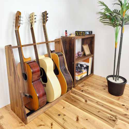 WOODWORKS ギタースタンド 3本掛 アコースティック／クラシックギター