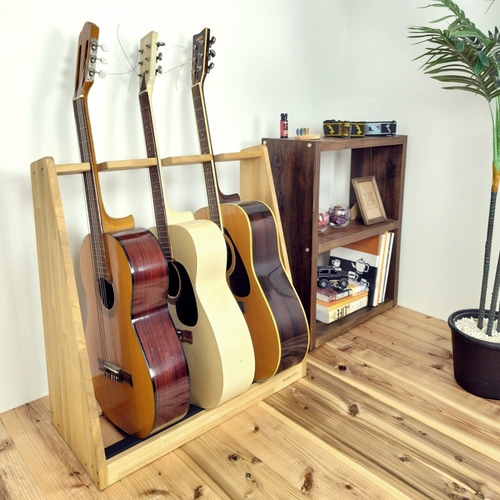 WOODWORKS ギタースタンド 3本掛 アコースティック／クラシックギター
