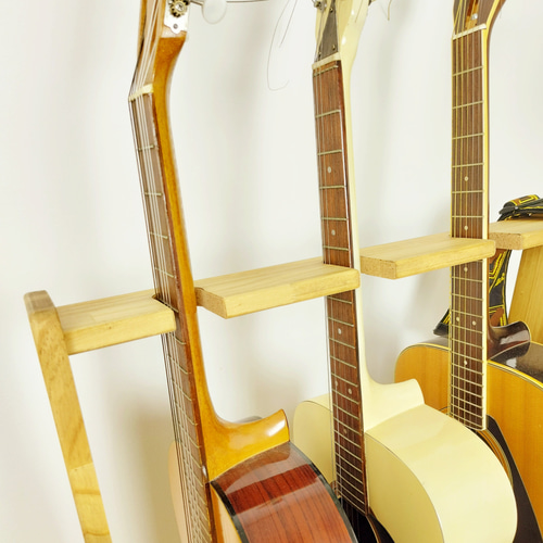 WOODWORKS ギタースタンド 3本掛 アコースティック／クラシックギター