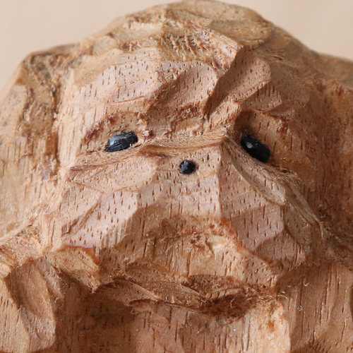 ハンドメイド 木彫り 手彫り プードル 一点物 置物 インテリア