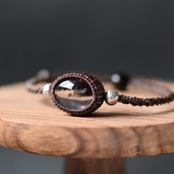 至純*金剛虎牙蓮花三眼天珠*水紋天珠*ラブラドライト＊* ブレスレット