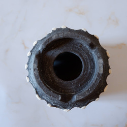 3.5号白化粧黒鉢093　塊根植物　多肉植物　アガベ　盆栽　植木鉢　作家鉢　鉢皿　沖縄 7枚目の画像