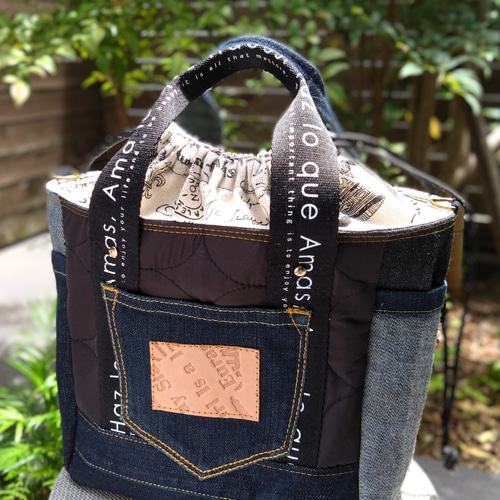 MONOTOWNmiu miu デニムバッグ キルティングデザイン MONOTOWN様専用miu miu デニムバッグ キルティングデザイン