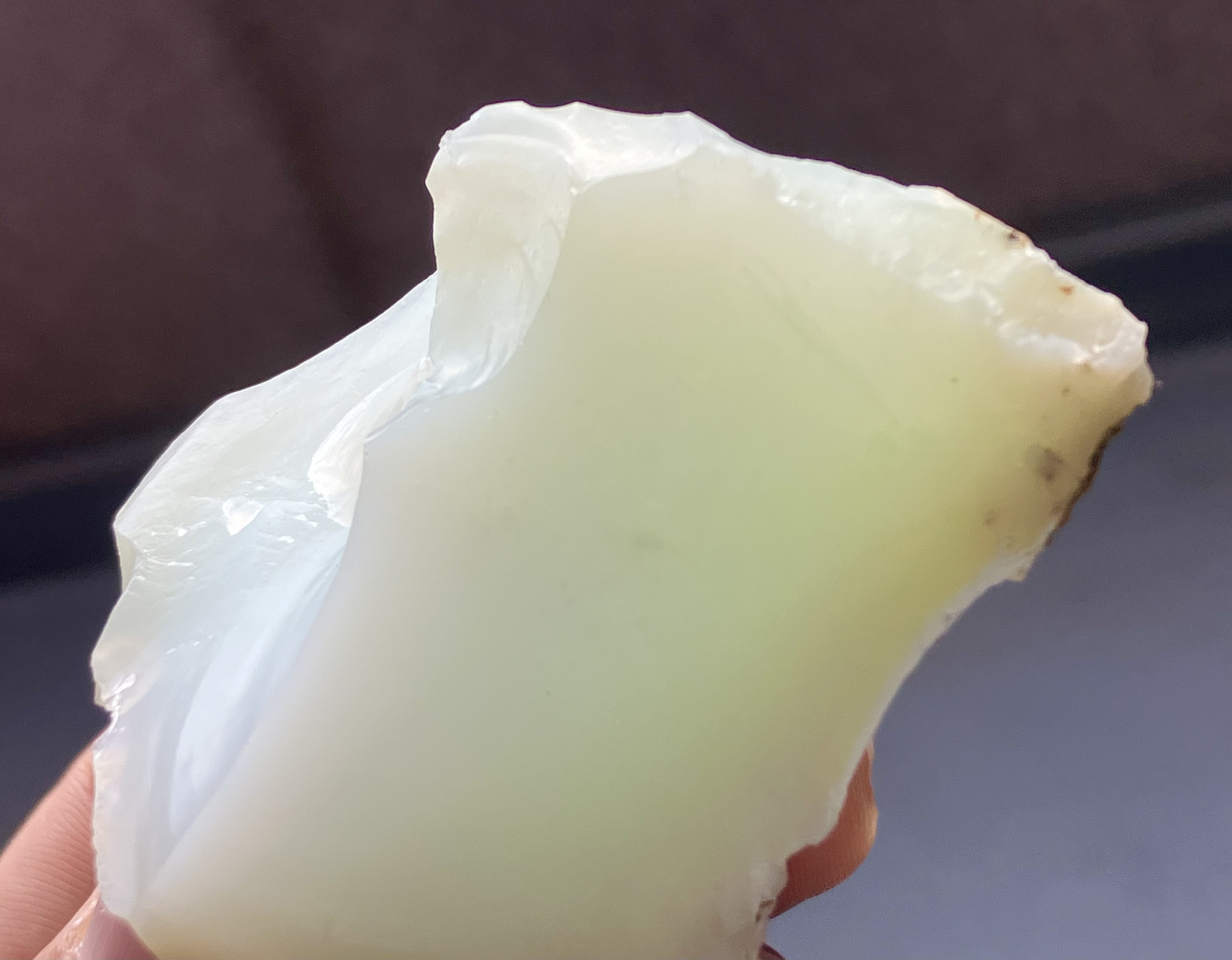クリソオパール　インドネシア産　コモンオパール原石　ICY 爽やかグリーンカラー