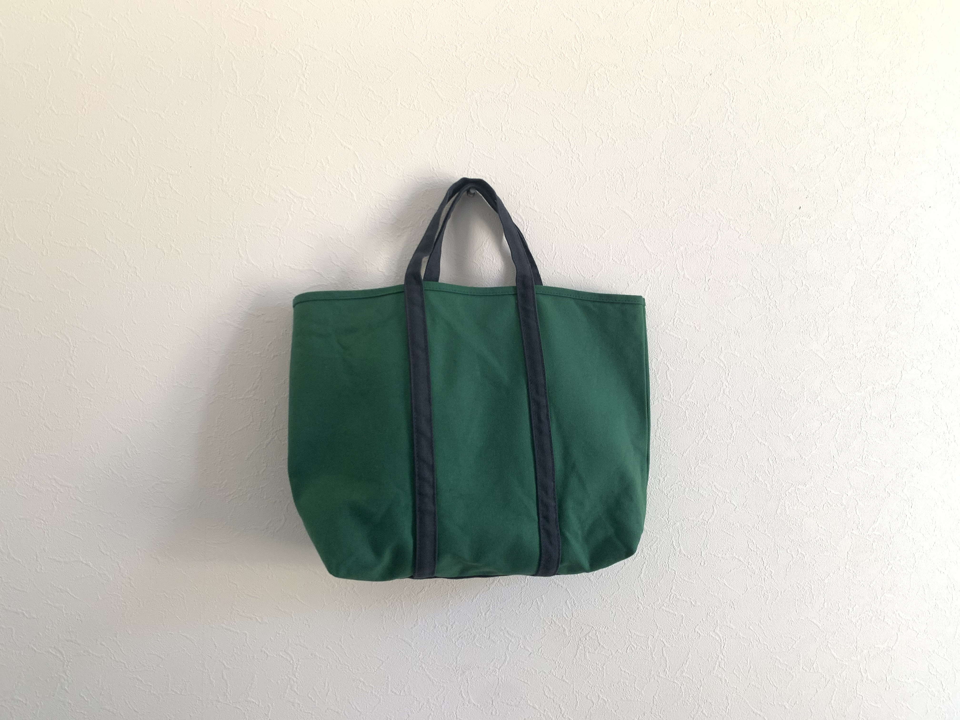 BESS TOTE  (M)【B5対応】帆布トート　常盤×ネイビー