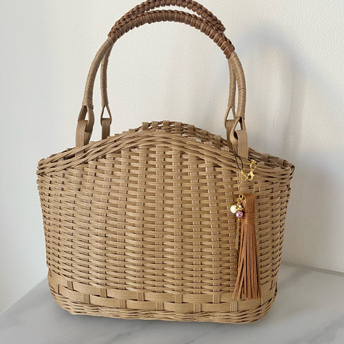 ちかこ　クラフトバンド　かごバッグ ちかこ クラフトバンド かごバッグ Let's make a patterned gift