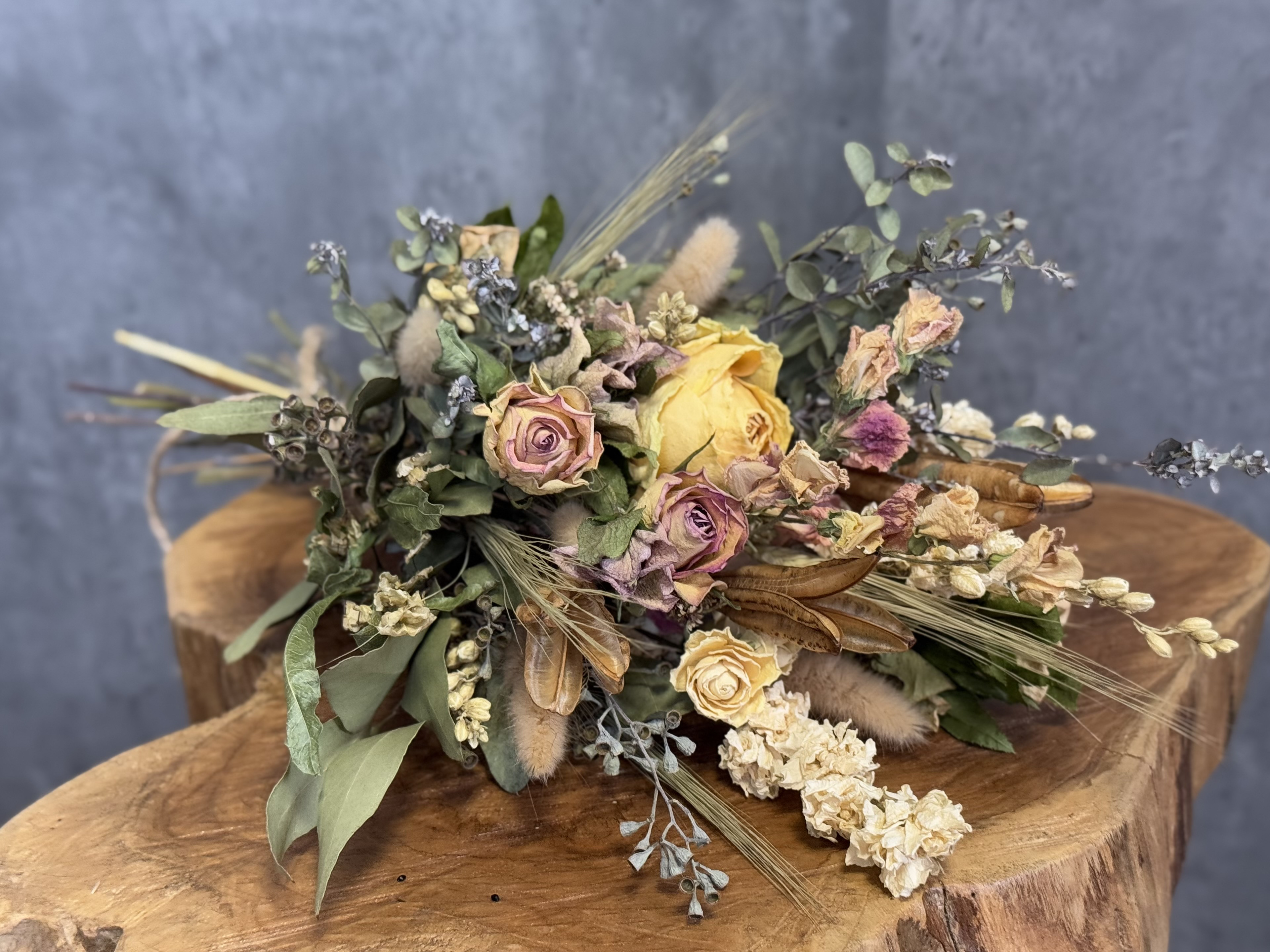 【受注制作】バラとスイートピーの淡ピンクブーケ