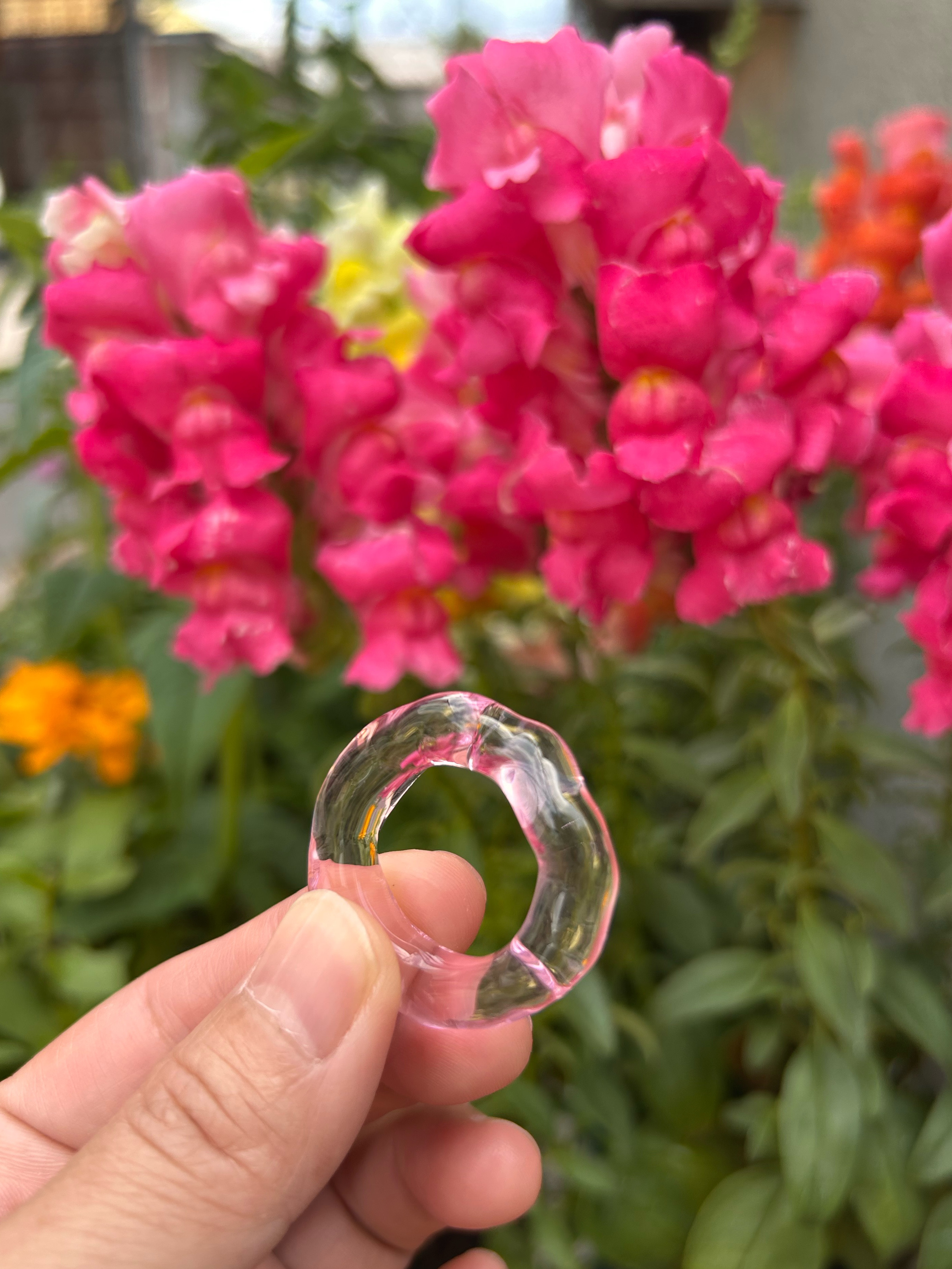 ガラスリング　ピンク　〜gtagta〜