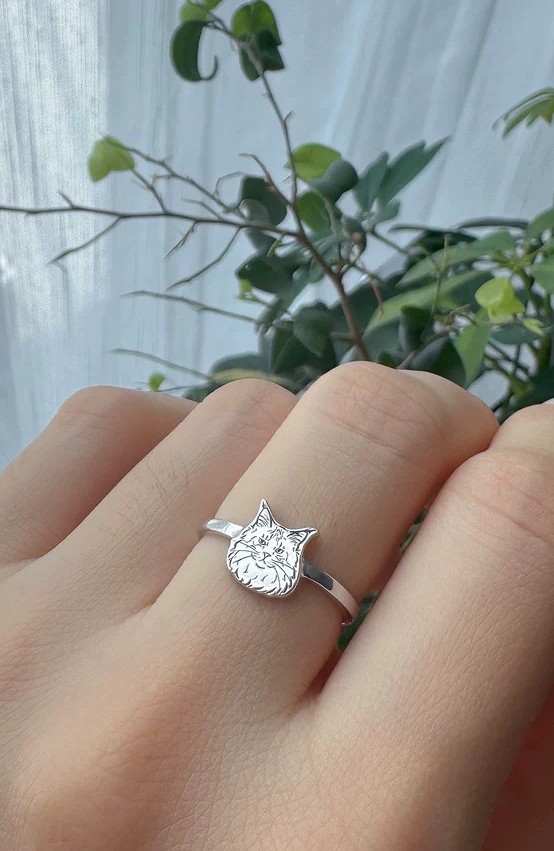 銀製　世界に一つだけの指輪　　愛犬・愛猫・ペット・動物・うさぎ・鳥・ハムスター・インテリア