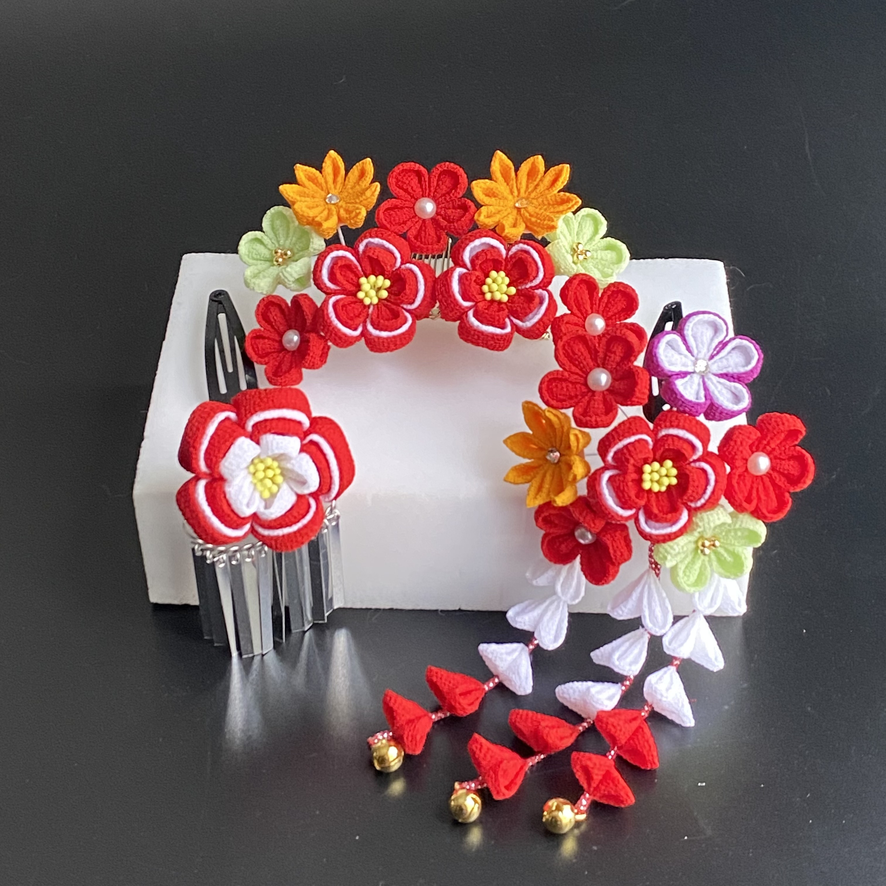 つまみ細工　七五三　勝山かんざし