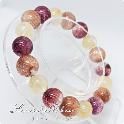 自信の花火スーパーセブン（人工）オレンジベージュ×ルビーパープル