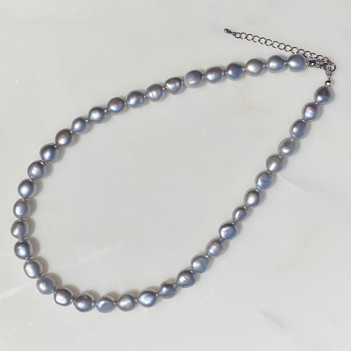 ✨バロックパール✨グレー✨淡水パールネックレス✨ ネックレス