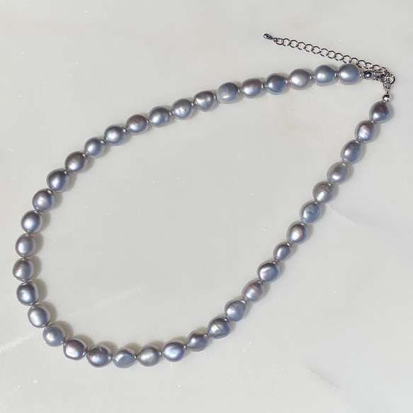 ✨バロックパール✨グレー✨淡水パールネックレス✨ ネックレス