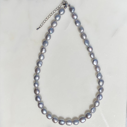 ✨バロックパール✨グレー✨淡水パールネックレス✨ ネックレス