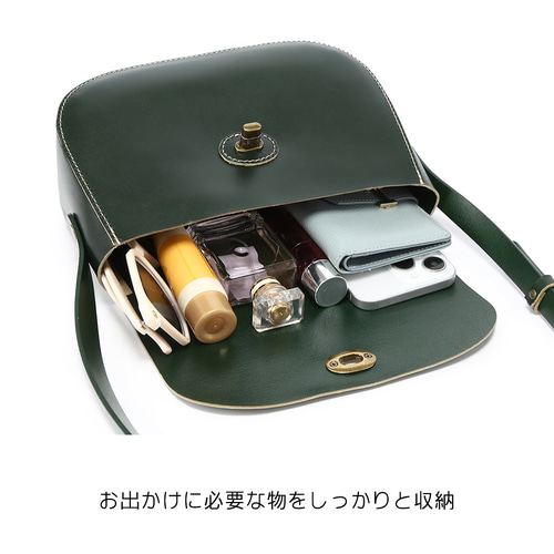 ショルダーバッグ 本革 ヌメ革 お出かけにぴったり ポシェット 斜