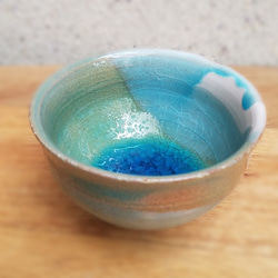 パート・ド・ヴェール おちょこ 藤色 ガラス作家 佐伯泰典作 おちょこ