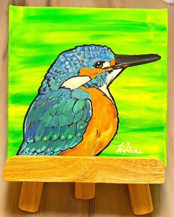 美術品　カワセミ 動物写真 鳥 カワセミ インテリアアートポスター額装 AS3178