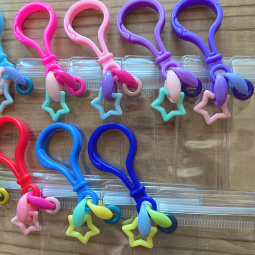 No.248 50個【袋サイズが選べる】キャンディバッグ キーホルダー 星