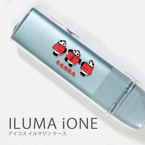 アイコス イルマワン ケース クリア ハード カバー パンダ 中華