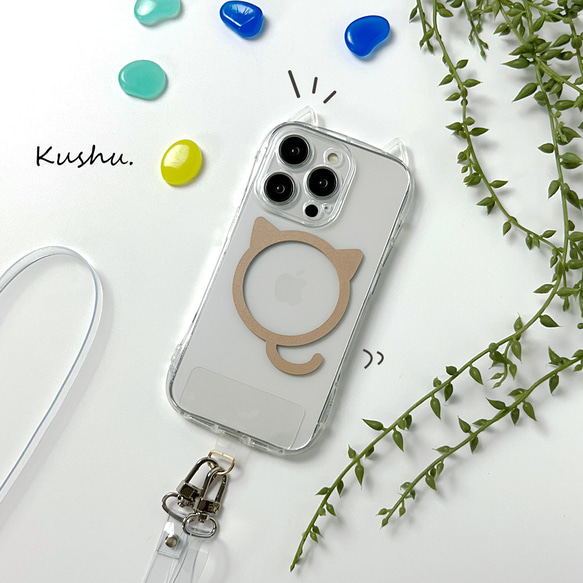 ディスカウント [みみみ様]ねこちゃんiPhoneケース&ポーチ♡ ネコミミ