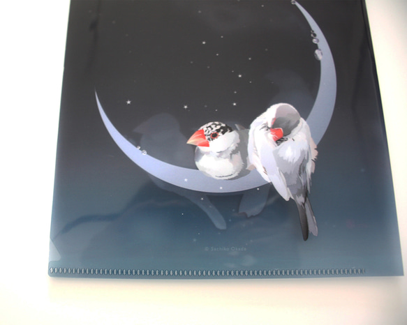 【A5】クリアファイル「星屑文鳥」 3枚目の画像