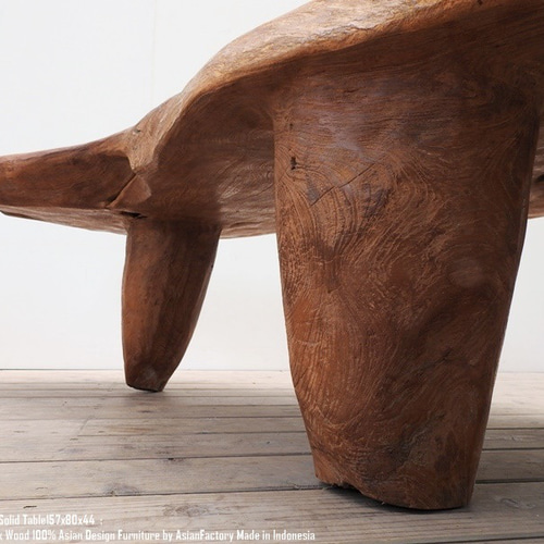 超貴重 オールドチーク テーブル 157cm×80cm×44cm 木製 一枚板
