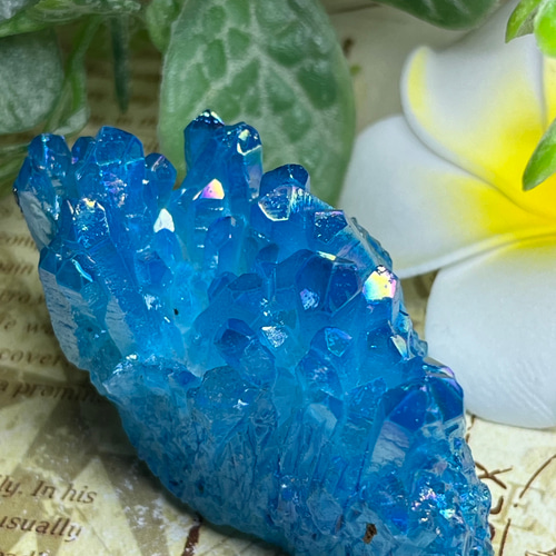 潜在意識の解放✨ アクア オーラ水晶 クリスタル クラスター 原石