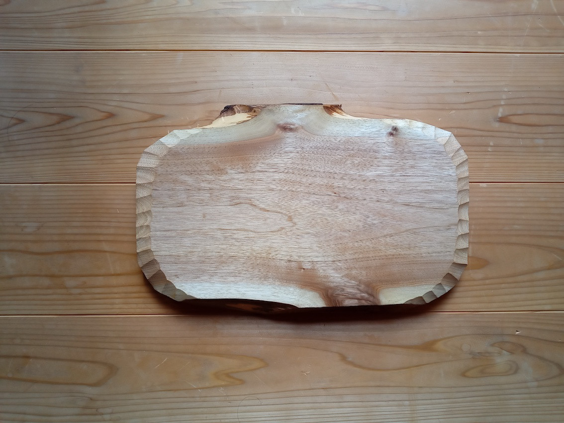 【木製看板製作】 鬼胡桃 26.5cm×40.5cm厚み3cm / 一枚板看板