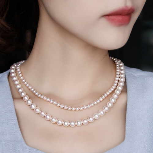 ラコルセア】ノンカラー4-4.5mmアコヤ海水真珠ネックレス カラフルな