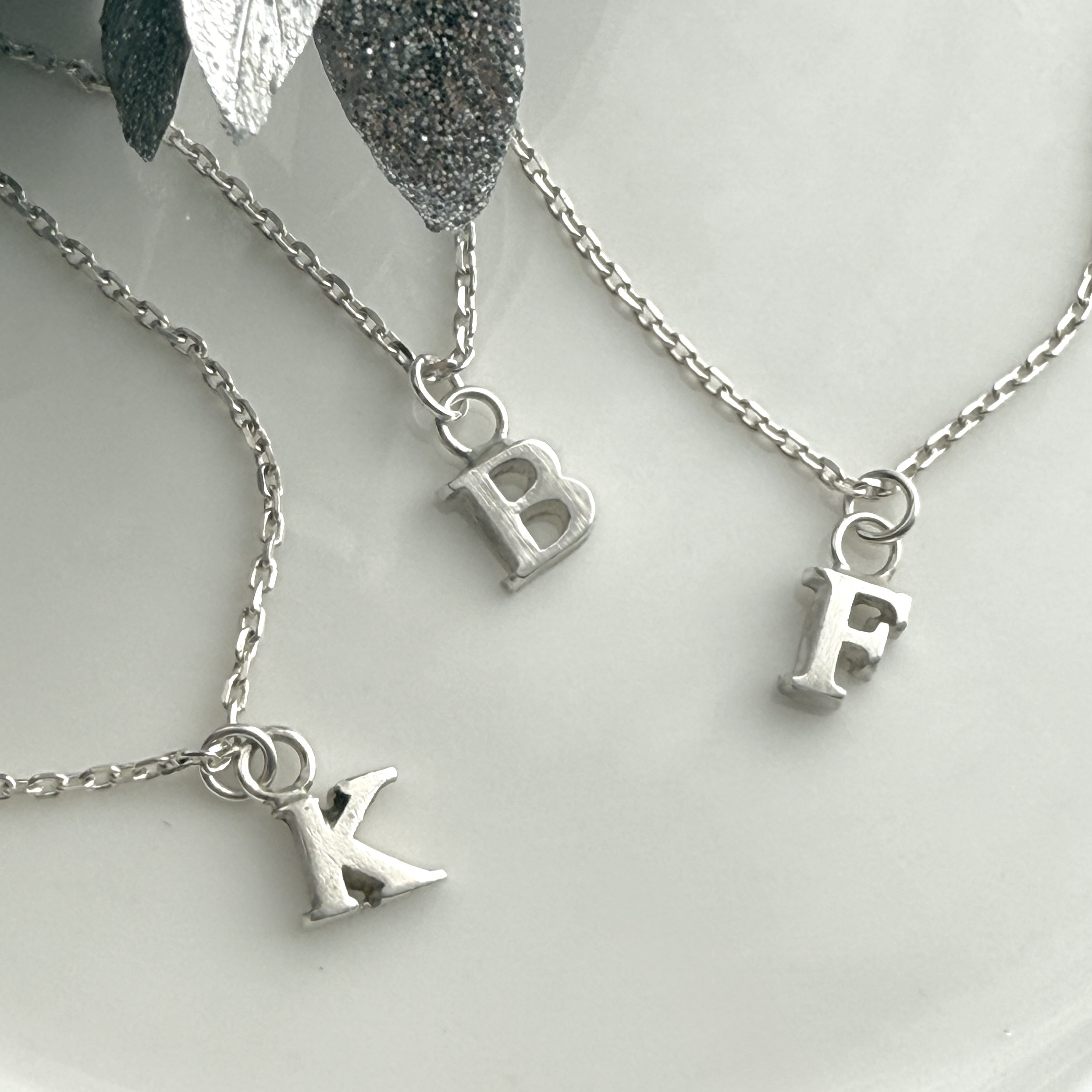 petit イニシャル ネックレス / silver925