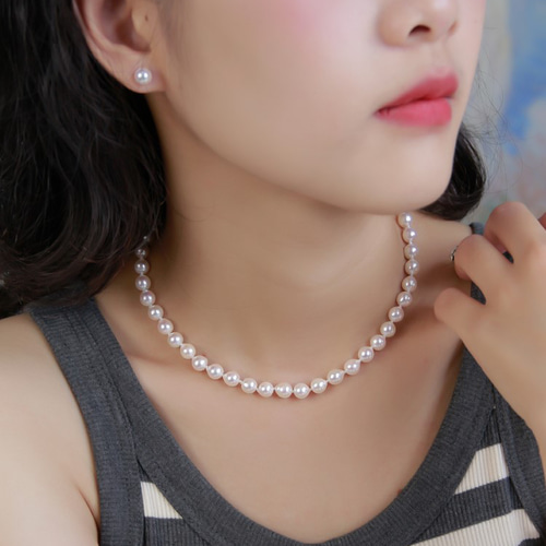 日本制 アコヤ7mm まだま真珠 ネックレス