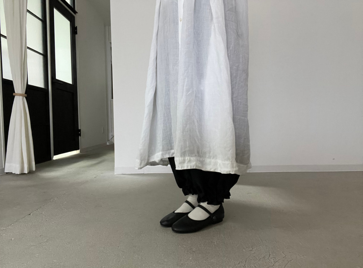 ドロワーズパンツ⚮̈ぷくっとシルエット⚮̈リネン100%⚮̈