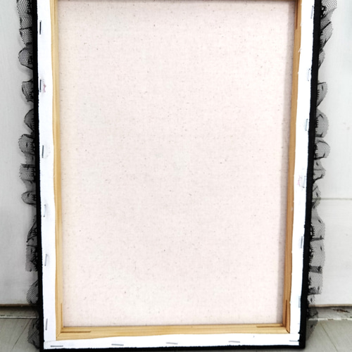 オンリー・コルセット / テクスチャーアート 33×24㎝ F4 原画 モダン オンリー・コルセット - テクスチャーアート キャンバス 33×24