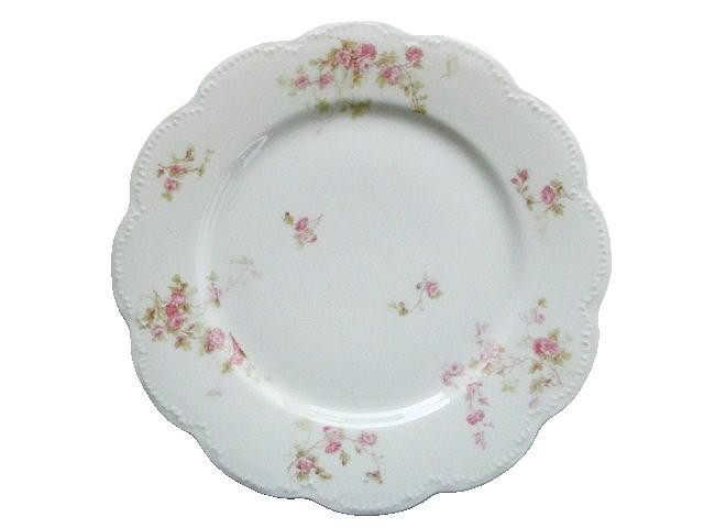 アビランド プレート ピンクローズ A アンティーク リモージュ HAVILAND ディナー皿 薔薇柄