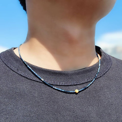 キャッツアイルチル クォーツ 8ミリ 金針水晶 1粒売り 貫通穴