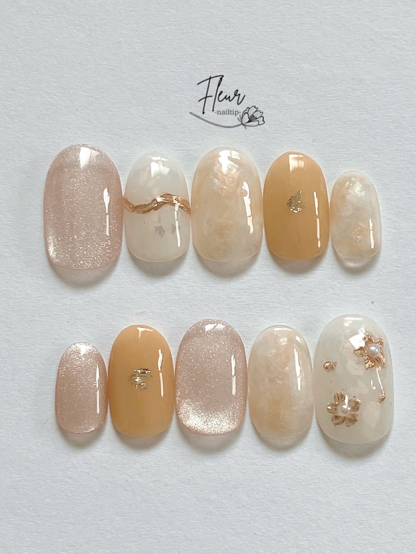 【Magnifique】9014 ネイルチップ～Fleur～
