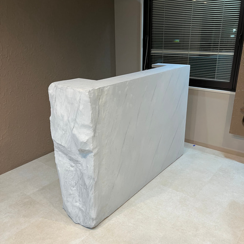 店舗什器シリーズ】岩っぽい レジカウンター 受付カウンター 机