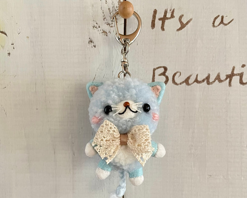 自作 無属性 ぬいぐるみ 水色の猫くん 10cm 自作 無属性 ぬいぐるみ 水色の猫くん 10cm - メルカリ