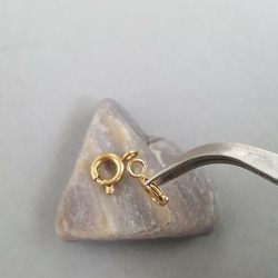 [1pcs] オールステンレス製 引き輪 ヒキワ 金具 留め具 6mm サージカルステンレス 4枚目の画像